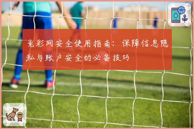 竞彩网安全使用指南：保障信息隐私与账户安全的必备技巧